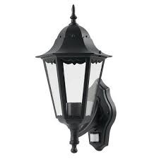 Installing an outdoor motion sensor security light is not hard, watch as eric installs an outdoor motion detector ligh tsubscribe how to replace a motion activated security light. Luceco Eco E27 Coach Lantern With Pir Motion Sensor Black Outdoor Light Ebay