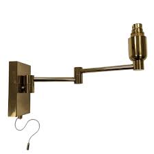 Polished brass slimline picture light fixture. Clearance Oaks Lighting Double Swing Arm Wall Light Polished Brass Beacon Lights