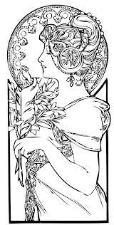 See more ideas about coloring pages, adult coloring pages, coloring books. Art Nouveau Line Drawings Novocom Top