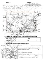 Ecosystems Part 1 Esl Worksheet By Cristina84 Ecosystems Vocabulary Worksheets Social Studies Worksheets