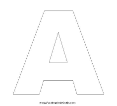 Letra A Para Colorear Mayuscula