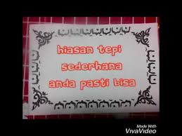 Mewarnai gambar kaligrafi untuk anak sd berbagi cerita inspirasi. Tutorial Hiasan Tepi Sederhana Untuk Kaligrafi Anda Pasti Bisa Bro Youtube