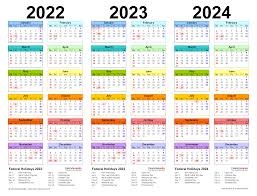 2021 calendar with big numbers. 2022 2024 Three Year Calendar Free Printable Pdf Templates