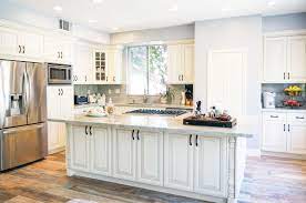 Our stock of cabinetry includes wall cabinets that hang above counters to store dishes, glasses, baking supplies, and more. Image Result For Dove White Or Grey Cabinets With Glaze Home Depot Kitchen Rustic Kitchen Cabinets Kitchen Cabinets Home Depot