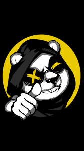Best panda wallpaper, desktop background for any computer, laptop, tablet and phone. Minimal Cool Panda Thumb Up Wallpaper