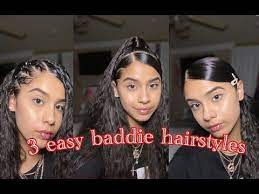 3 Easy Instagram Baddie Hairstyles Youtube Baddie Hairstyles Curly Girl Hairstyles Swag Hairstyles