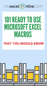 101 Ready To Use Excel Macros E Book 10 Off Excel Macros Microsoft Excel Excel Formula