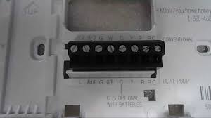 Slip each wire beneath matching. Honeywell Thermostat Installation And Wiring Youtube
