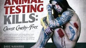 Dave navarro has tattooed the highs and lows of his own life into his skin. Dave Navarro Gets Naked Bloody For Peta