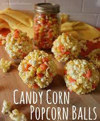 Candy Corn Popcorn Balls Recipe Popcorn Treats Recipes Candy Corn