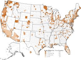 This page was updated on april 2, 2021. Malignant Mesothelioma Age Adjusted Death Rates By County U S Residents Age 15 And Over 2000 2004