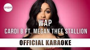 Cardi B Wap Ft Megan Thee Stallion Official Karaoke Instrumental Songjam Youtube