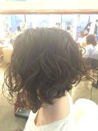 Curly A Line Bob Cabelo Cabelo Cacheado Verniz Para Cabelo