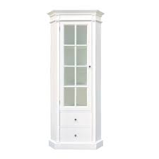 White corner cabinet *see offer details. Shop Hamptons Halifax L Shape Corner Glass Door Display Cabinet Online Wholesales Direct