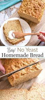 How To Make Easy No Yeast Bread Bread Soft Yeast Free Breads Yeastless Bread Recipe