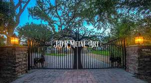 So if you're going to do this project, you have to consider using classical columns to make your driveway gate a bastion of curb appeal and a subtle suggestion of what lies beyond. Driveway Gates 2021 Faqs Custom Driveway Gates By Jdr Metal Art
