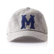 Mark Graham Wool Initial Baseball Ball Cap Gray M 49 Liked On Polyvore Featuring Accessories Hats Grey Ball Cap Monogram Baseball Hat Baseball Hats
