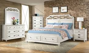 Mystic Bay White Pine Poplar King Storage Bedroom Bedroom Sets Furniture King Bedroom Set King Storage Bed