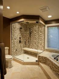 Although It S Nice I Wouldn T Have The See Through Shower Modern Master Bathroom Remodel Bathroom Remodel Master Modern Master Bathroom