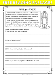 Second Grade Reading Comprehension Passages And Questions Free Sample Reading Comprehension Passages Reading Comprehension Skills Reading Passages