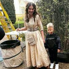 According to town & country, enola holmes' head costume designer consolata boyle says that the protagonist's red powderpuff dress is the most. Pin By Mrs Byers On Millie Bobby Brown Enola Holmes Dress Millie Bobby Brown Enola Holmes