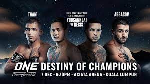 Zebaztian kadestam at one championship: One Championship Destiny Of Champions Full Event Youtube
