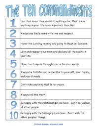 Primary 6 Lesson 21 10 Commandments Foldable 10 Command Ota Tech