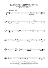 Bryan adam's heaven, a great song which i found on the internet a while ago and thought to upload it here.descrição completa. Bryan Adams Everything I Do I Do It For You Sheet Music Download Printable Pdf Film Tv Music Score For Clarinet Solo 112918