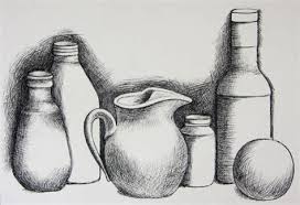 Image Result For Contour Drawing Examples Still Life Drawing Life Drawing Still Life Sketch