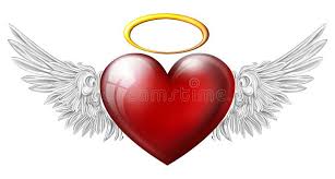 Photo About Heart With Angel Wings Isolated On White Background Illustration Of Symbol Banner D Heart With Wings Tattoo Angel Wings Painting Angel Wings Art