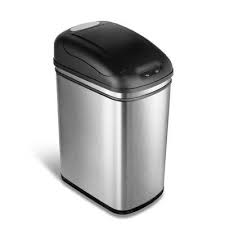 Nine Stars Stainless Steel Motion Sensor Trash Can Trash Can Motion Sensor Cleaning Surface