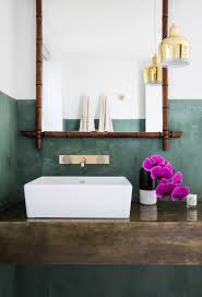 Green paint on the walls. 10 Green Bathrooms With Gorgeous Interior Designs