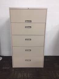 A file cabinet loaded with files can be very heavy. Used Steelcase Lateral File Cabinet 5 Drawers