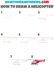 Start off with a pencil sketch. How To Draw A Helicopter For Kids