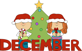 Month of December Christmas Clip Art ...