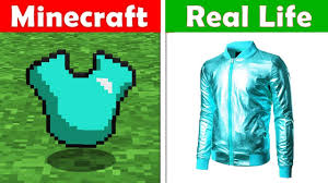New minecraft vs real life video for you! Diamond Shirt Real Life Minecraft Vs Real Life Animation Challenge Youtube