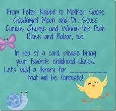 Baby Shower Book Instead Of Card Baby Shower Baby Shower Fun Baby Shower Gifts