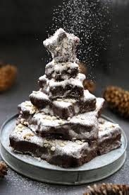 Sapin De Noel Tres Facile En Brownies Aliments De Noel Noel Cuisine Biscuit De Noel