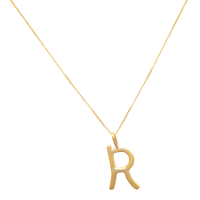 Download more premium stock photos on freepik. Solid Gold Letter R Pendant Necklace Lily Flo Jewellery Wolf Badger