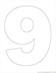 On those living in darkness a light has dawned. The Number 9 Colouring Pages Coloring Home