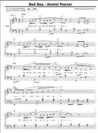Free sheet music for piano. Free Free Piano Sheet Music Pdf Bad Day By Daniel Powter Other Music Instruments Listia Com Auctions For Free Stuff