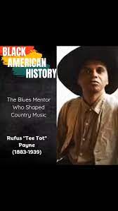 Carmen Lauderdale-Bell | You may not know his name, but Rufus “Tee Tot”  Payne (1883–1939) was one of the most influential figures in American music  history. A Black... | Instagram