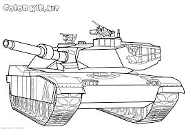 In the tanks coloring page, we have made for you a selection of pictures depicting armored military vehicles on tracked vehicles. Coloring Page Abrams