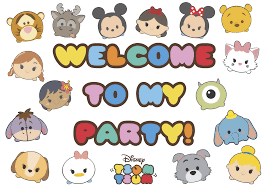 You could also print the picture by clicking the print button above the image. Tsum Tsum Party Sign Bag Toppers Free Printable Mama Geek