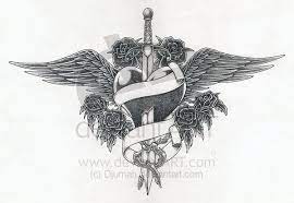 Tattoo Heart By Djumah On Deviantart Heart Tattoo Sword Tattoos Chest Tattoo Men
