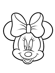 Ausmalbilder Gesicht Minnie Maus Besteausmalbilder De