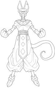 This was done in painttool sai. Printable Beerus Coloring Pages Anime Coloring Pages Coloring Home