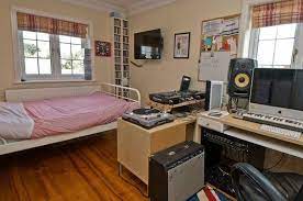 Building my home recording studio. Beige Brown Studio Design Home Music Rooms Home Studio Music Music Room Design