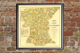 Check spelling or type a new query. Vintage Map Of East Baton Rouge Parish Louisiana 1895 Art Print By Ted S Vintage Art