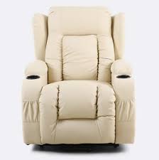 Rockingham Leather Rise Recliner Chair With Massage And Heat In Cream Recliner Chair Electric Recliners Recliner